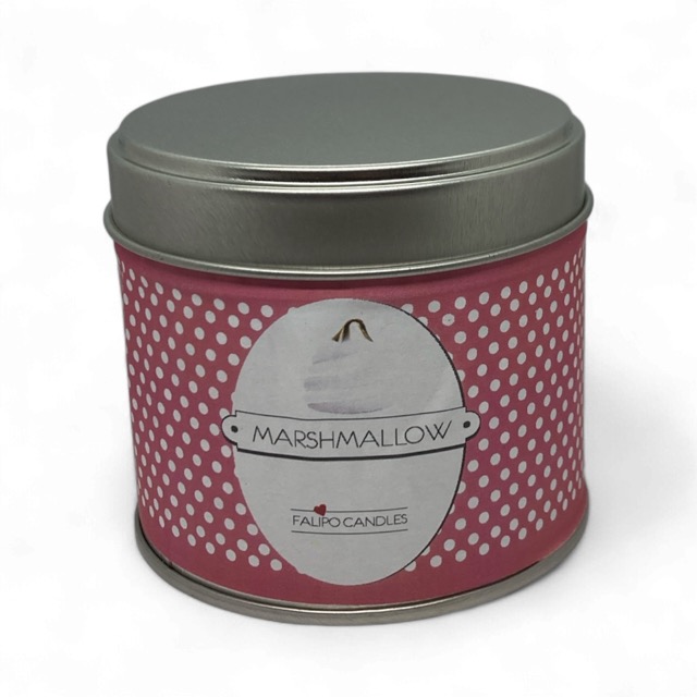 geurkaars marshmallow blik