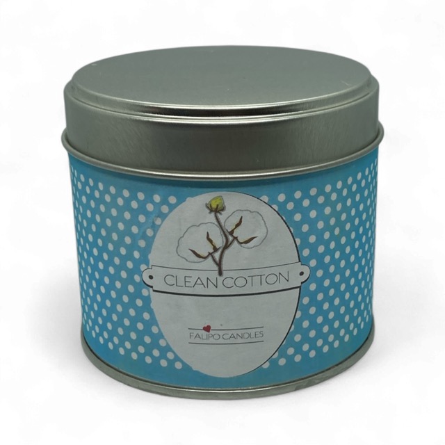 geurkaars clean cotton blik