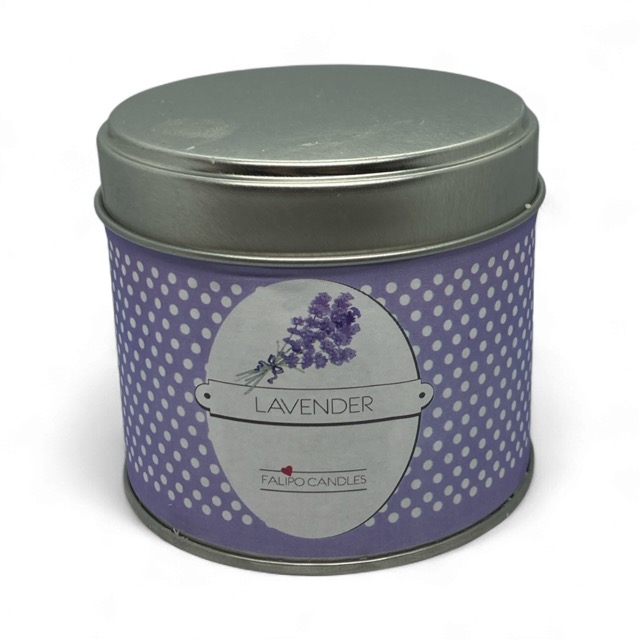 geurkaars lavendel blik